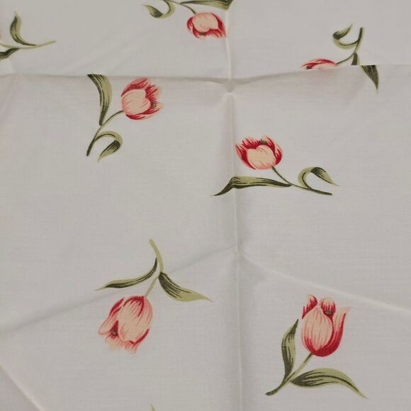 Arnaldo Bassini Vintage Cotton Floral Tulip Handkerchief Neckerchief Bandana NWT - Picture 5 of 9